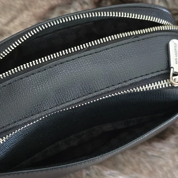 Karl Lagerfeld Black Crossbody Bag - Picture 4 of 5